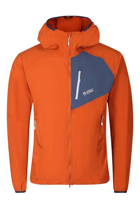 Fotogalerie Pánská outdoorová bunda DRU LIGHT cinnamon/navy