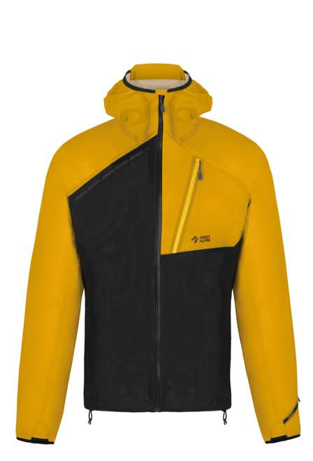 Fotogalerie Pánská nepromokavá hardshellová bunda CYCLONE black/mango